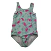 Tu 11-12 years blue pink flamingo swimsuit