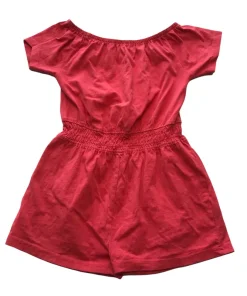 Nutmeg 5-6 years red pink playsuit