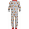 Tokyo Laundry Reindeer Repeat 2 Piece Boys Christmas Pyjama Set - Grey