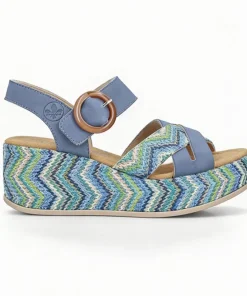 Rieker Womens Sandal 69469-14 Blue