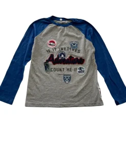 Fatface 10-11 years grey patch t-shirt