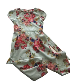 Next 5-6 years blue floral jumpsuit