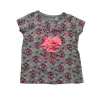 Primark 4-5 years grey floral heart t-shirt