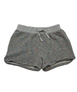 Gap 11-12 yrs grey sparkle colourful striped jersey shorts