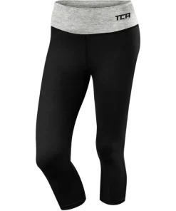 TCA Pro Performance Supreme Womens 3/4 Capri Running Tights - Black