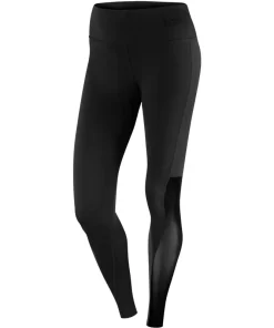 TCA Pro Performance MeshLuxe Womens Long Running Tights - Black