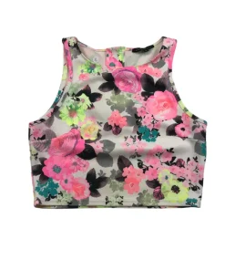 Candy Couture 14-15 years pink floral crop top