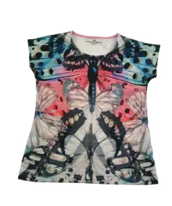 M&S 8-9 years multicoloured butterfly t-shirt
