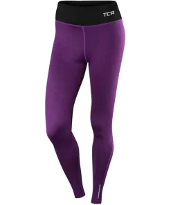 TCA SuperThermal Performance Womens Long Running Tights - Purple