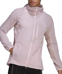 adidas Adizero Marathon Mens Running Jacket - Pink