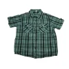 George 6 years mint green and black checked short sleeve shirt