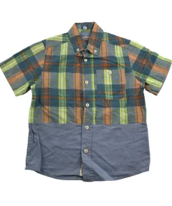 Silver Eight 6 years checked short sleeve shirt