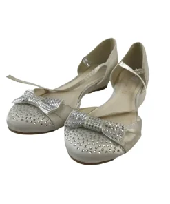 Monsoon size UK 2 white gems and bowtie sandals