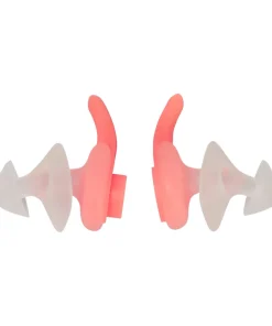 Speedo Biofuse Earplugs: Clear/Fluro Tangerine