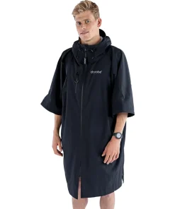 Dryrobe Lite Short Sleeve Changing Robe - Black