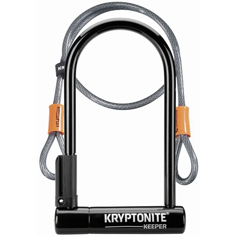 Kryptonite Keeper 12 Standard U Lock With Kryptoflex Cable