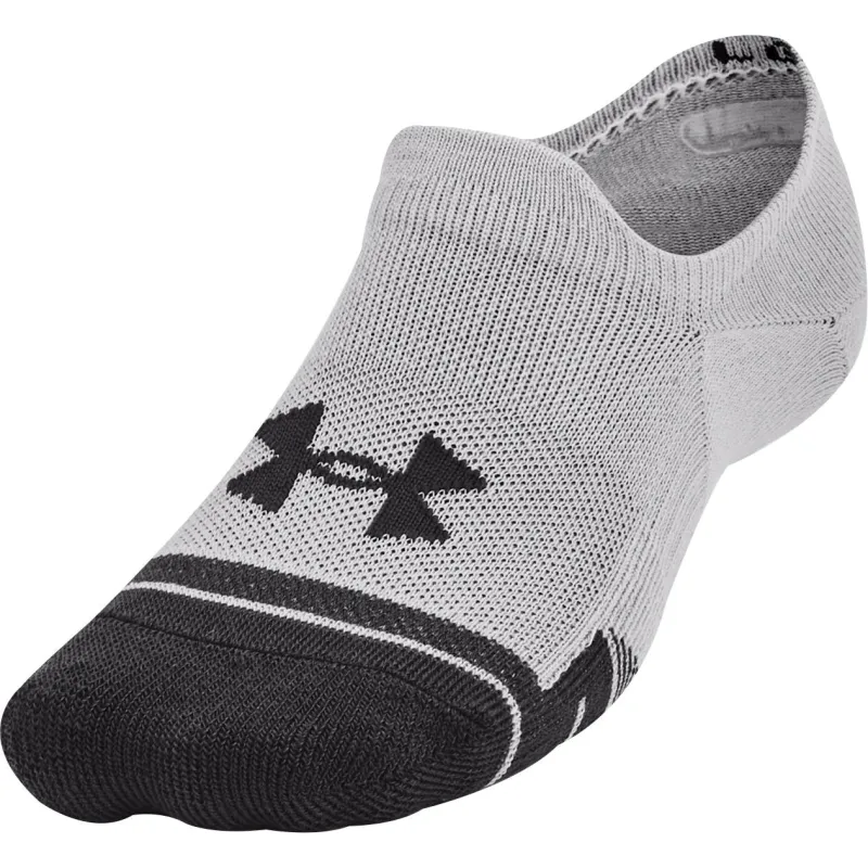 Under Armour Performance Tech (3 Pack) Ultra Low Tab Socks - Grey - Image 2