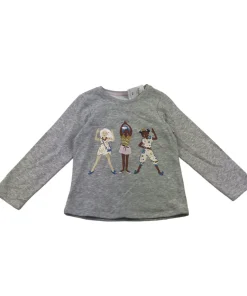 Nutmeg 5 years grey girls print sweater