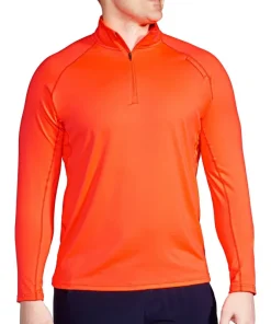Brooks Dash Half Zip Long Sleeve Mens Running Top - Orange