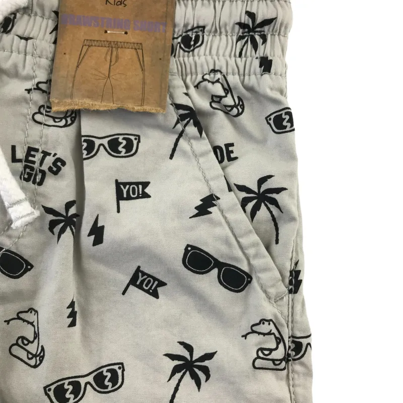 F&F 4 years grey pull up style printed cotton shorts - Image 3