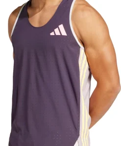adidas Adizero Promo Mens Running Vest - Purple