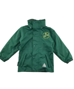 St. Patrick's Primary 5-6 years green reversible school jacket
