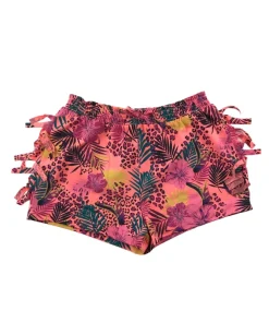 Bluezoo 9 years pink floral and leopard print shorts