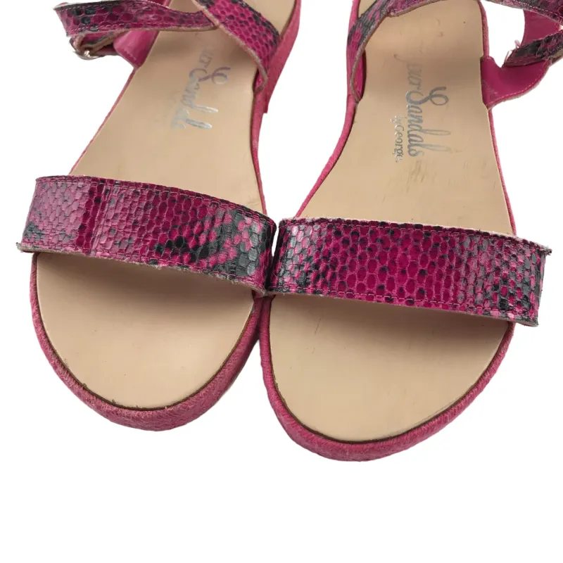 George size UK 4 fuchsia sandals - Image 3