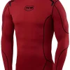 TCA Elite Plus Long Sleeve Junior Compression Top - Red