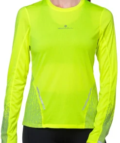 Ronhill Tech Reflect Long Sleeve Womens Running Top - Yellow