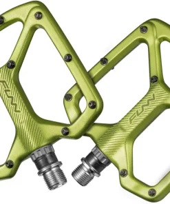 Funn Python 2 Alloy Flat Pedals Long Pins - Green