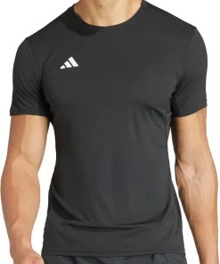 adidas Adizero Essentials Short Sleeve Mens Running Top - Black