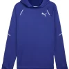 Puma Run Grid Fleece Mens Running Hoody - Blue