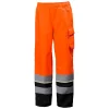 Helly Hansen Workwear UC-ME Hi Vis Shell Trousers Orange/Ebony