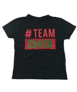 Primark Festive 5-6 years black Team Rudolph Team Santa t-shirt