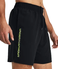 Under Armour Tech Woven Wordmark Mens Training Shorts - Black