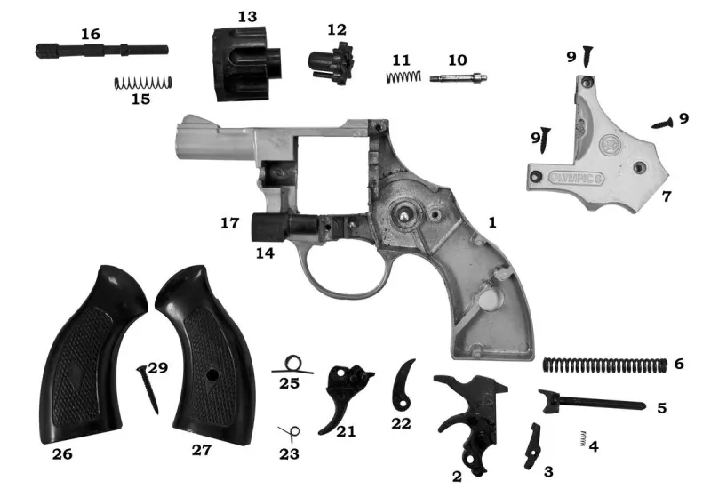 Bruni (21) Spare Trigger for Olympic 6