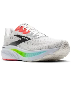 Brooks Ghost 17 Mens Running Shoes - White/Pink Clay/Gecko