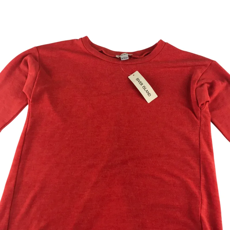 River Island 9-10 years red open back blouse - Image 3
