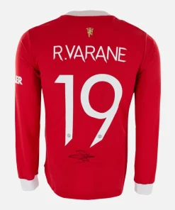 Raphael Varane Signed Manchester United Shirt 2021-22 Home long sleeve [19]