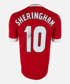Teddy Sheringham Signed Manchester United Shirt 2015-16 Home [10]