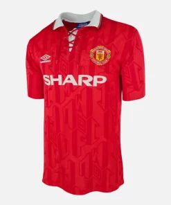 1992-94 Manchester United Home Shirt Sharp [Perfect] L
