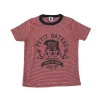 Petit Bateau 5-6 years red and white stripy t-shirt