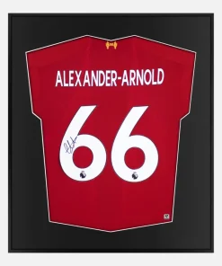 Framed Alexander-Arnold Signed Shirt, Liverpool Home [Lite]