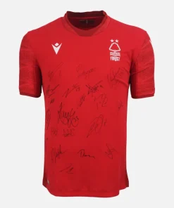 Squad Signed Nottingham Forest Shirt 2022-23 Home [20 Autographs]