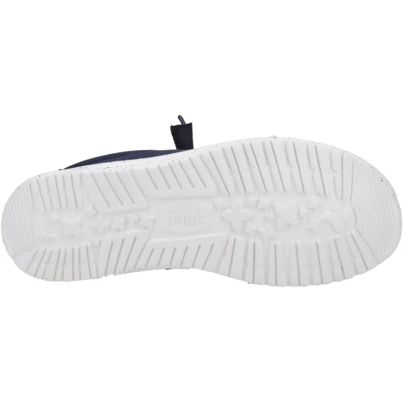 HEYDUDE Wally Canvas Shoe Navy - Image 2