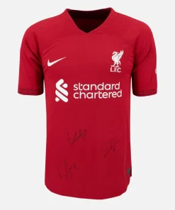 Squad Signed Liverpool Shirt 2022-23 Home [4 Autographs]