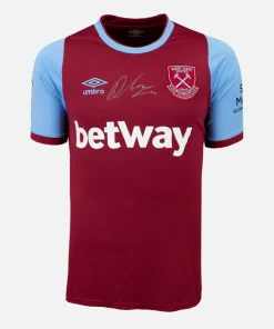 Declan Rice Signed West Ham United Shirt 2020-21 Home [Front]