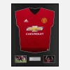 Framed Fred Signed Manchester United Shirt 2018-19 Home [Classic]