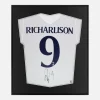 Framed Richarlison Signed Tottenham Hotspur Shirt, Number 9 [Lite]